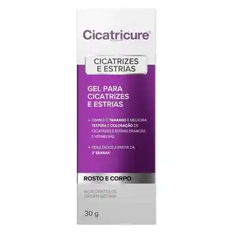 Gel para cicatrizes e estrias cicatricure 30g