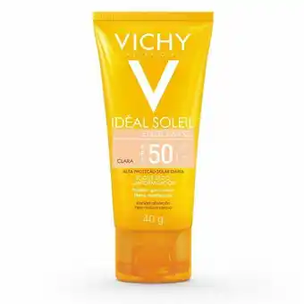 Protetor solar facial vichy ideal soleil toque seco com cor 40g