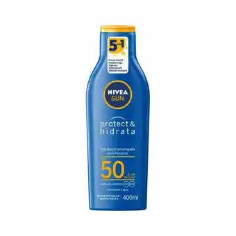 Farmácias Pague Menos Protetor solar nivea sun hidratante fps50 400ml oferta