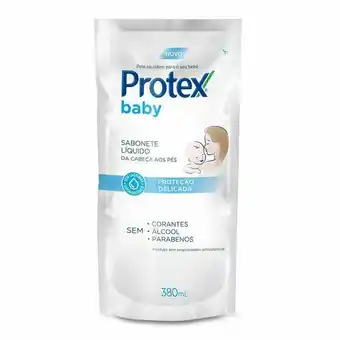 Farmácias Pague Menos Sabonete líquido para bebê protex baby delicate care 380ml oferta