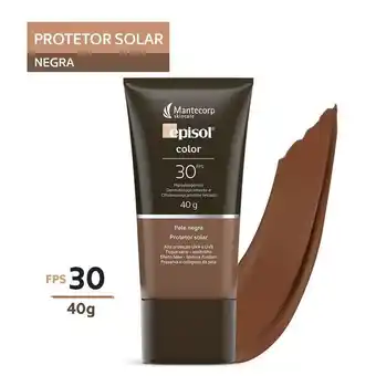 Farmácias Pague Menos Protetor solar episol color negra fps30 40g oferta