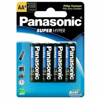 Farmácias Pague Menos Pilha panasonic p com 4 unidades oferta