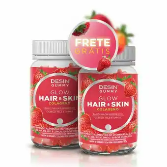 Desin gummy hair skin glow