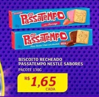 Assaí Atacadista BISCOITO RECHEADO PASSATEMPO NESTLÉ SABORES PACOTE 130G oferta