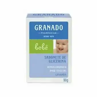 Sabonete em barra granado bebê lavanda com 90g