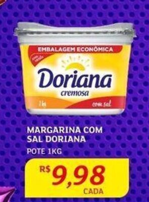 Assaí Atacadista MARGARINA COM SAL DORIANA POTE 1KG oferta