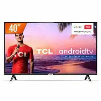 Smart tv led 40'' full hd tcl 40s6500s android os 2 hdmi 1 usb wi-fi
