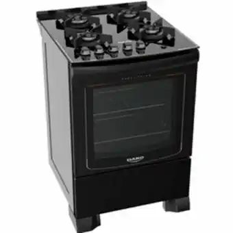 Liliani Fogão dako preto 4 bocas com mesa de vidro - dako glass oferta