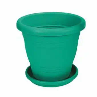 Carajás Vaso redondo sanremo plástico 28 cm verde oferta