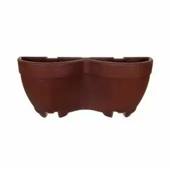 Vaso nutriplast de parede duplo 52 texturizado ferrugem