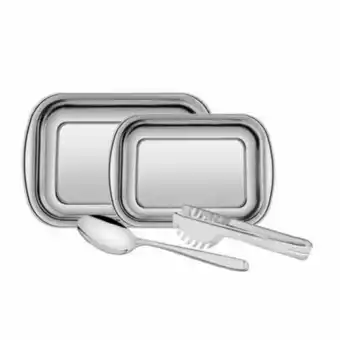 Carajás Jogo assar e servir tramontina cosmos inox 4 peças oferta