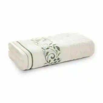 Toalha de banho karsten gaia ivory bege