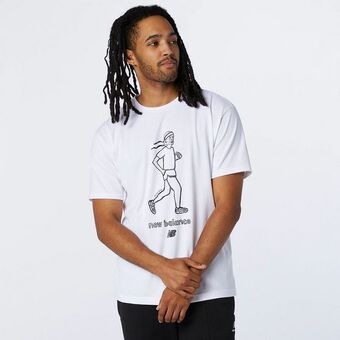 New Balance Camiseta new balance athletics graphi retro runner oferta