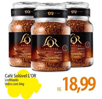 Atacadão Café Solúvel L'OR Liofilizado Vidro com 84g oferta