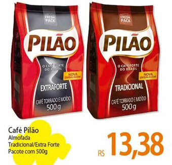 Atacadão Café Pilão Almofada Tradicional/Extra Forte Pacote com 500g oferta