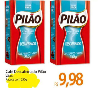 Café Descafeinado Pilão Vácuo Pacote com 250g