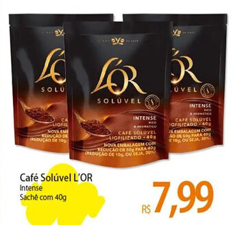 Atacadão Café Solúvel L'OR Intense Sachê com 40g oferta