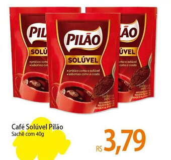 Atacadão Café Solúvel Pilão Sachê com 40g oferta