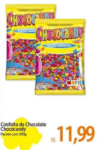 Atacadão Confeito de Chocolate Chococandy Pacote com 500g oferta