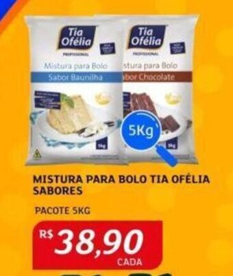 Assaí Atacadista MISTURA PARA BOLO TIA OFÉLIA SABORES PACOTE 5KG oferta