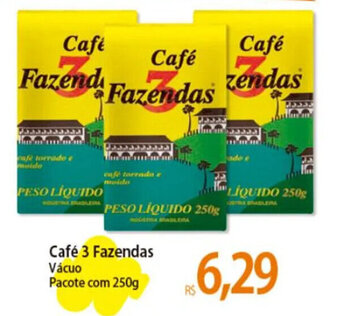 Atacadão Café 3 Fazendas Vácuo Pacote com 250g oferta