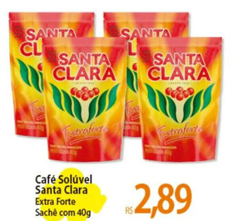 Café Solúvel Santa Clara Extra Forte Sachê com 40g