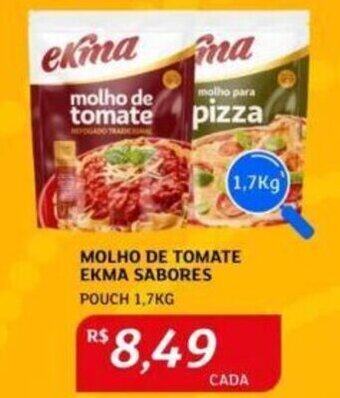 Assaí Atacadista MOLHO DE TOMATE EKMA SABORES POUCH 1,7KG oferta