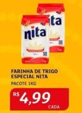 Assaí Atacadista FARINHA DE TRIGO ESPECIAL NITA PACOTE 1KG oferta