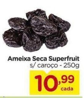 Carrefour Ameixa Seca Superfruit s/ caroço - 250g oferta