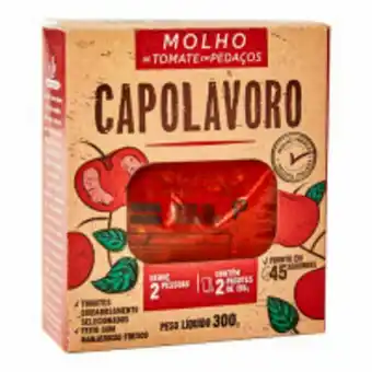 Molho de tomate em pedaços capolavoro 300g