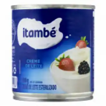 Creme de leite esterilizado homogeneizado itambé lata 300g