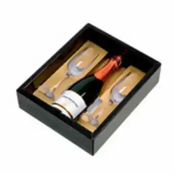 Kit espumante casa valduga brut com 2 taças 7