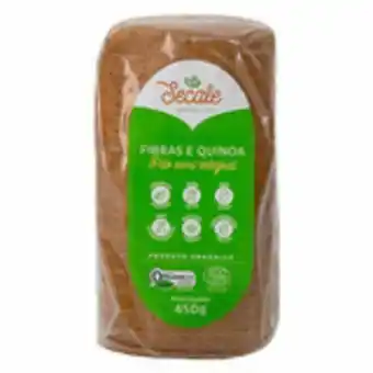 Hortifruti Pão orgânico fibras e quinoa secale 450g oferta