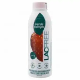 Iogurte desnatado morango zero lactose verde campo lacfree garrafa 500g