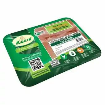 File peito organico congelado korin 600g