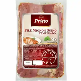 Zona Sul Filet mignon suíno temperado prieto 1kg oferta