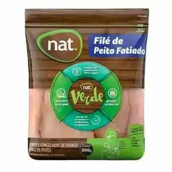 Peito de frango em filé nat. verde 800g
