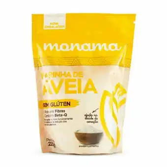 Farinha de aveia sem glúten monama 200g