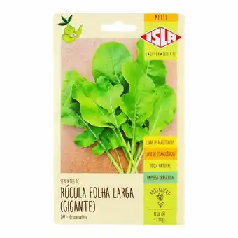 Sementes de rúcula folha larga isla 2,00g