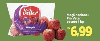 Extra Supermercado Maçã nacional Pra Valer pacote 1 kg oferta