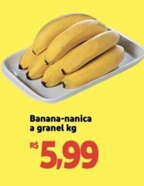 Extra Supermercado Banana-nanica a granel kg oferta