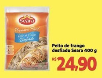 Extra Supermercado Peito de frango desfiado Seara 400 g oferta
