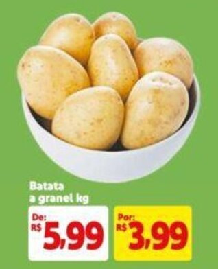 Extra Supermercado Batata a granel kg oferta