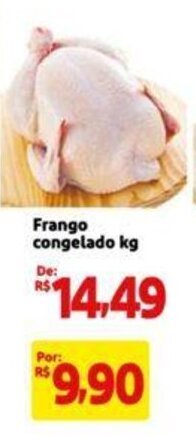 Extra Supermercado Frango congelado kg oferta