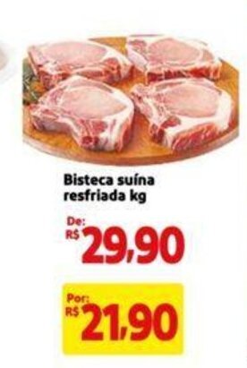 Extra Supermercado Bisteca suína resfriada kg oferta