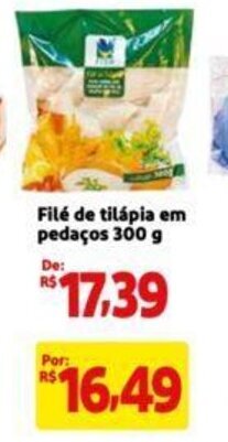 Extra Supermercado Filé de tilápia em pedaços 300 g oferta