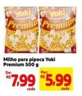 Extra Supermercado Milho para pipoca Yoki Premium 500 g oferta