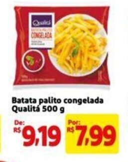 Extra Supermercado Batata palito congelada Qualitá 500 g oferta