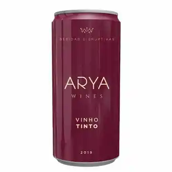 Vinho tinto brasileiro arya lata  269 ml