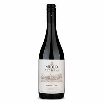Vinho tinto miolo reserva pinot noir garrafa 750ml